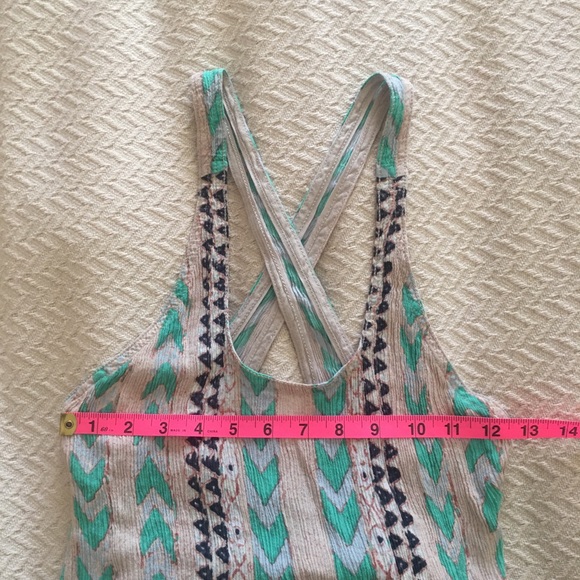 Wilfred mini dress boho chevron arrow cross back - Picture 4 of 7